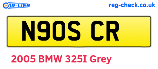 N90SCR are the vehicle registration plates.