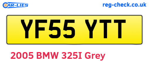YF55YTT are the vehicle registration plates.