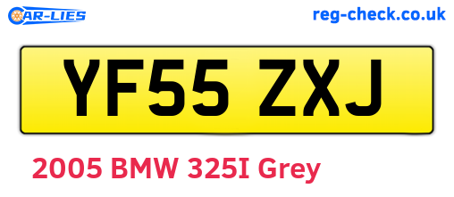 YF55ZXJ are the vehicle registration plates.