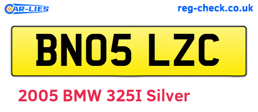 BN05LZC are the vehicle registration plates.
