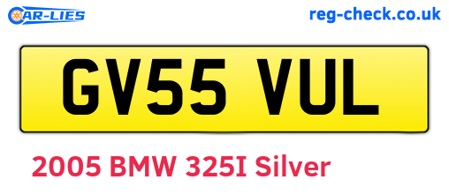 GV55VUL are the vehicle registration plates.