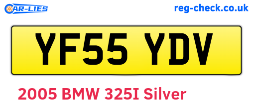 YF55YDV are the vehicle registration plates.