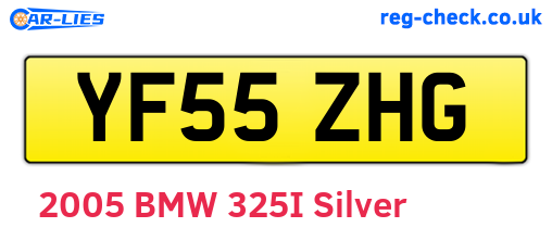 YF55ZHG are the vehicle registration plates.