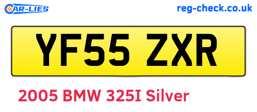 YF55ZXR are the vehicle registration plates.