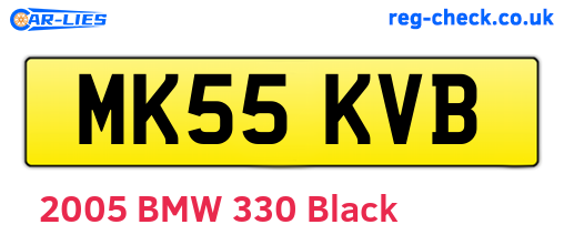 MK55KVB are the vehicle registration plates.