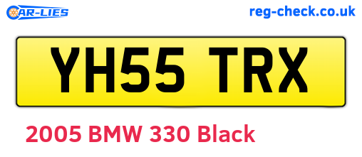 YH55TRX are the vehicle registration plates.