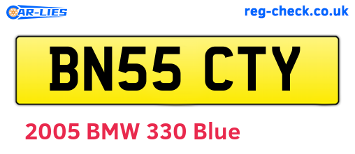 BN55CTY are the vehicle registration plates.