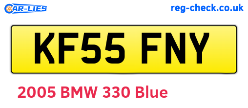 KF55FNY are the vehicle registration plates.