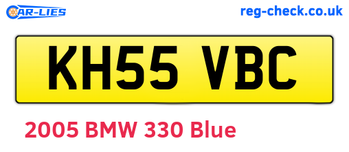 KH55VBC are the vehicle registration plates.