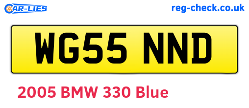 WG55NND are the vehicle registration plates.