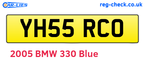 YH55RCO are the vehicle registration plates.