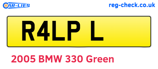 R4LPL are the vehicle registration plates.