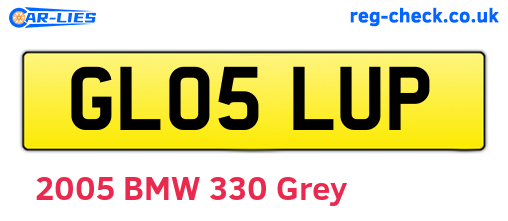 GL05LUP are the vehicle registration plates.