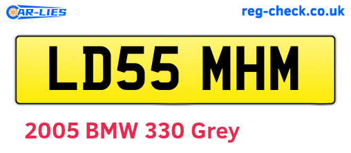 LD55MHM are the vehicle registration plates.
