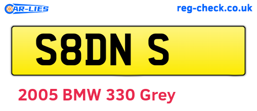 S8DNS are the vehicle registration plates.