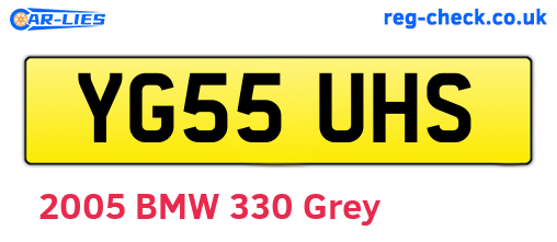 YG55UHS are the vehicle registration plates.