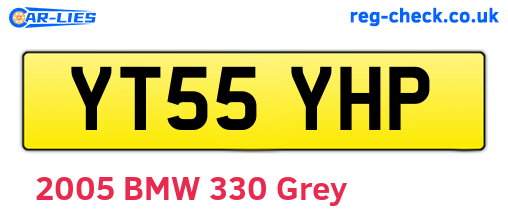 YT55YHP are the vehicle registration plates.