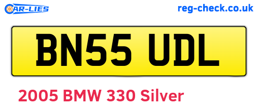 BN55UDL are the vehicle registration plates.