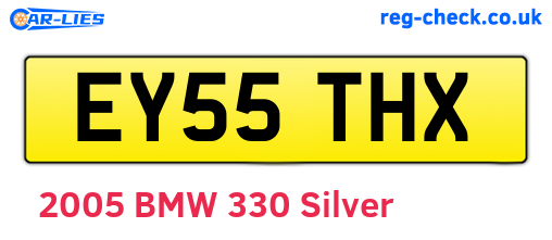 EY55THX are the vehicle registration plates.