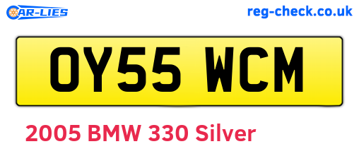OY55WCM are the vehicle registration plates.