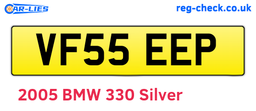 VF55EEP are the vehicle registration plates.
