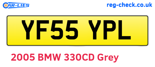 YF55YPL are the vehicle registration plates.