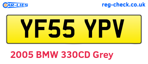 YF55YPV are the vehicle registration plates.