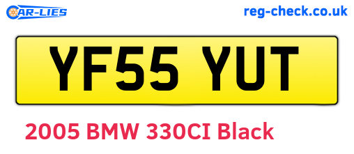 YF55YUT are the vehicle registration plates.