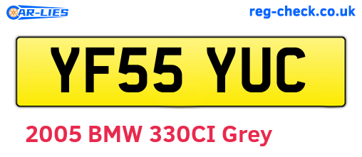 YF55YUC are the vehicle registration plates.