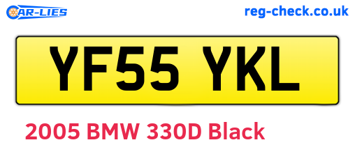 YF55YKL are the vehicle registration plates.