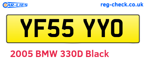 YF55YYO are the vehicle registration plates.