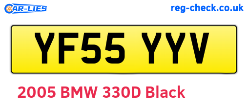 YF55YYV are the vehicle registration plates.