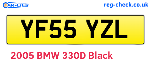 YF55YZL are the vehicle registration plates.
