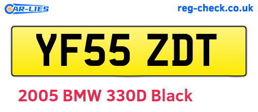 YF55ZDT are the vehicle registration plates.