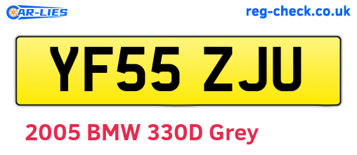 YF55ZJU are the vehicle registration plates.