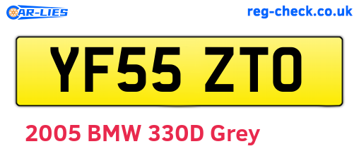 YF55ZTO are the vehicle registration plates.
