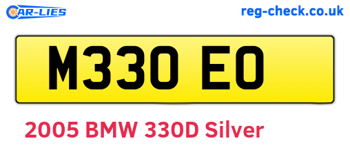 M33OEO are the vehicle registration plates.