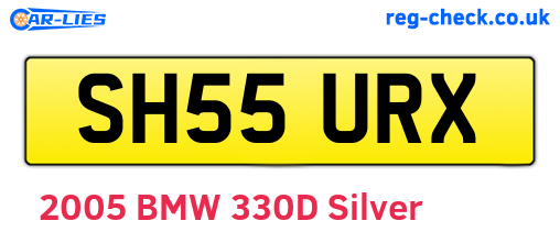 SH55URX are the vehicle registration plates.