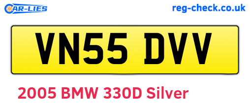 VN55DVV are the vehicle registration plates.