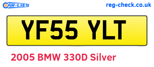 YF55YLT are the vehicle registration plates.
