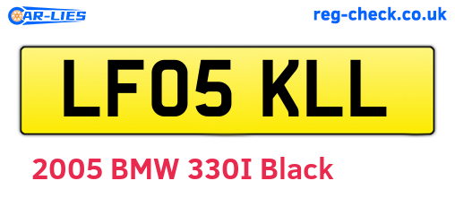 LF05KLL are the vehicle registration plates.