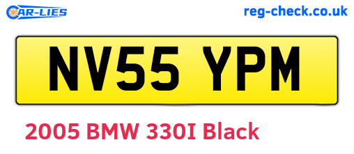 NV55YPM are the vehicle registration plates.