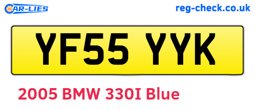 YF55YYK are the vehicle registration plates.