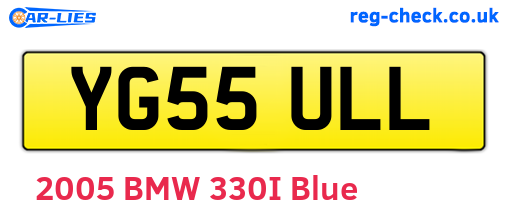 YG55ULL are the vehicle registration plates.
