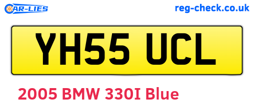 YH55UCL are the vehicle registration plates.