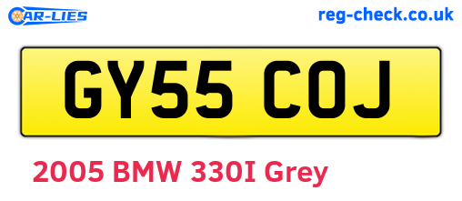GY55COJ are the vehicle registration plates.