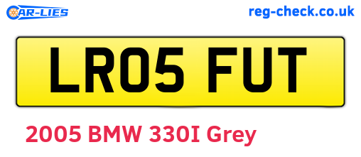 LR05FUT are the vehicle registration plates.