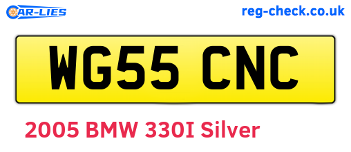 WG55CNC are the vehicle registration plates.