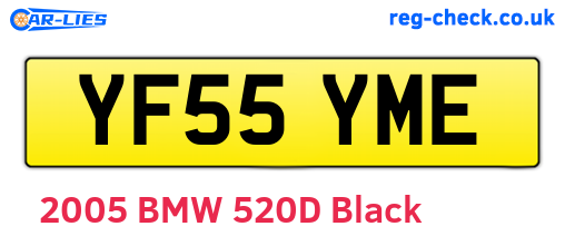 YF55YME are the vehicle registration plates.