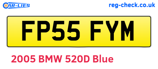 FP55FYM are the vehicle registration plates.